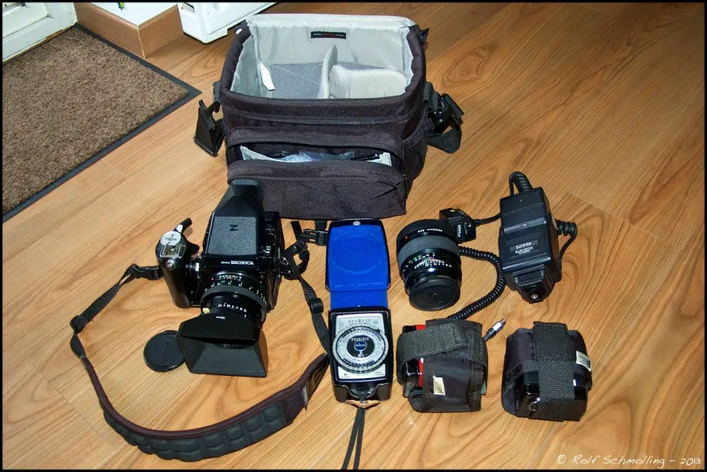 In my Medium Format Bag Nikon D70s Sigma 18-50mm 3.5-5.6 DC