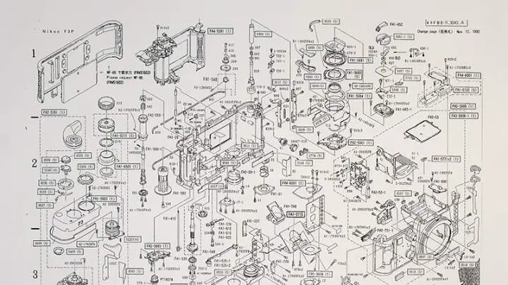 Nikon F3-P Parts Diagram