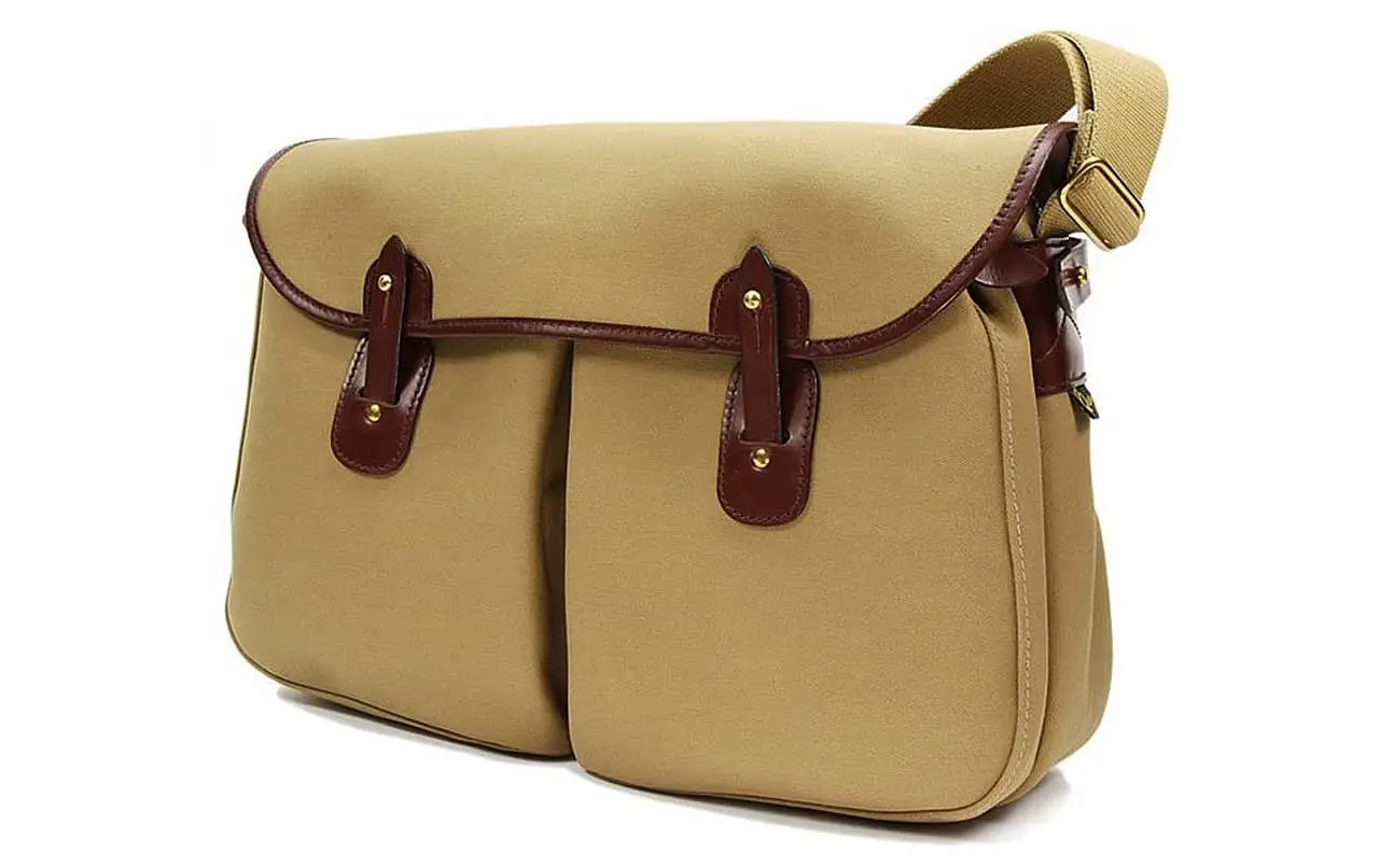 Brown Canvas and Leather Shoulder Tarras/Game Bag Hunting Bag 