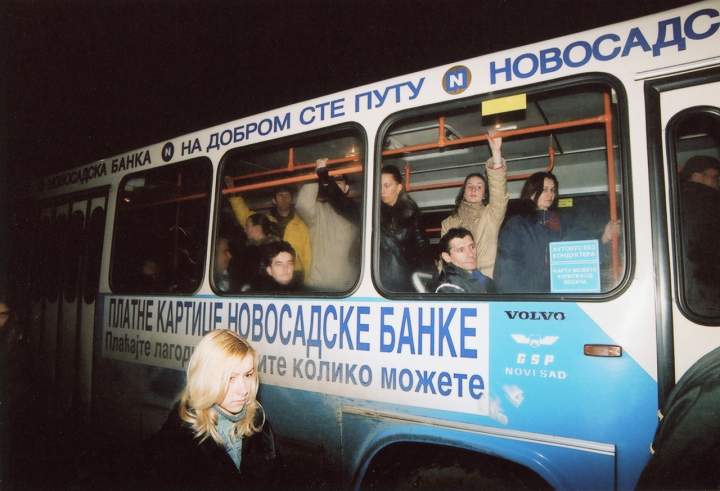 Crowded Bus, Novi Sad, Serbia, 2005