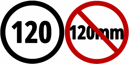 120 NOT 120mm film