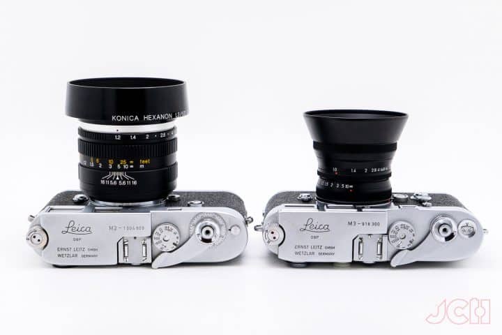 MS Optics ISM 50mm f1 vs. Konica Hexanon 60mm f1.2