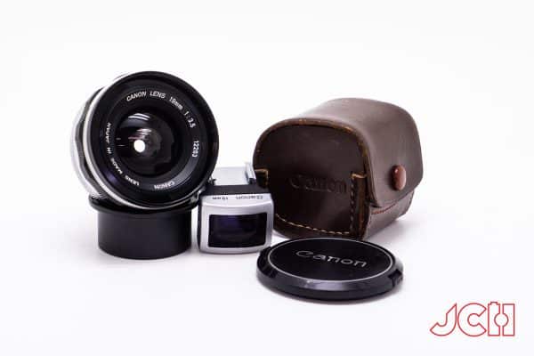 CANON 19mm f/3.5 LTMレンズ ライカ用ファインダーフィルター付 Canon 19mm F3.5 Lens L39 - Japan Camera Hunter