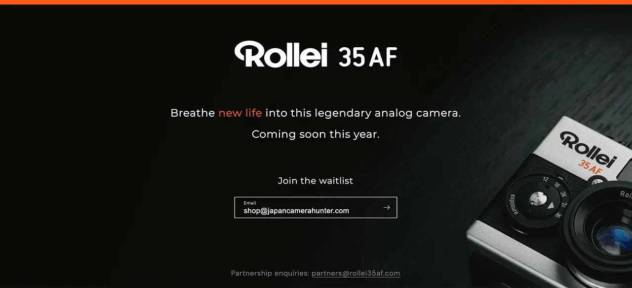 Film News: MINT releases details about the Rollei 35AF - Japan