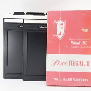 Lisco regal 4x5 cut film holder duplicate set【As new】