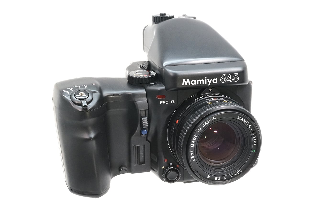 Mamiya 645 Pro TL AE Winder Set w/80/2.8 OH - Japan Camera