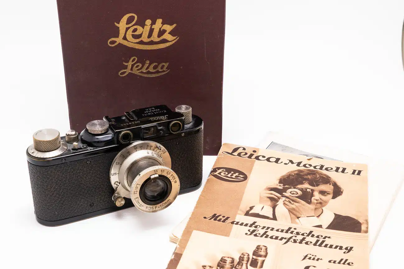 Leica II Black w/5cm Elmar 3.5 Nickel - Japan Camera Hunter