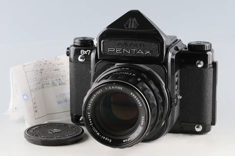 9871 Pentax 6×7 Takumar 105mm 2.4 グリップ付き Asahi Pentax 6x7 w/ SMC Takumar 105/2.4 - Japan Camera Hunter