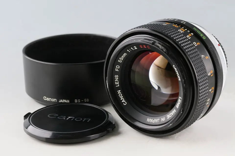 Canon FD 55mm f/1.2 レンズ Canon FD 55mm f/1.2 Chrome Nose Rare 