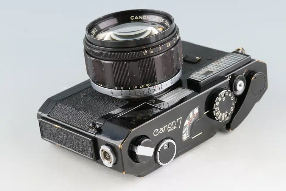 Canon 7 ブラック Canon 7 35mm Rangefinder Film Camera Original Black Paint + 50mm F