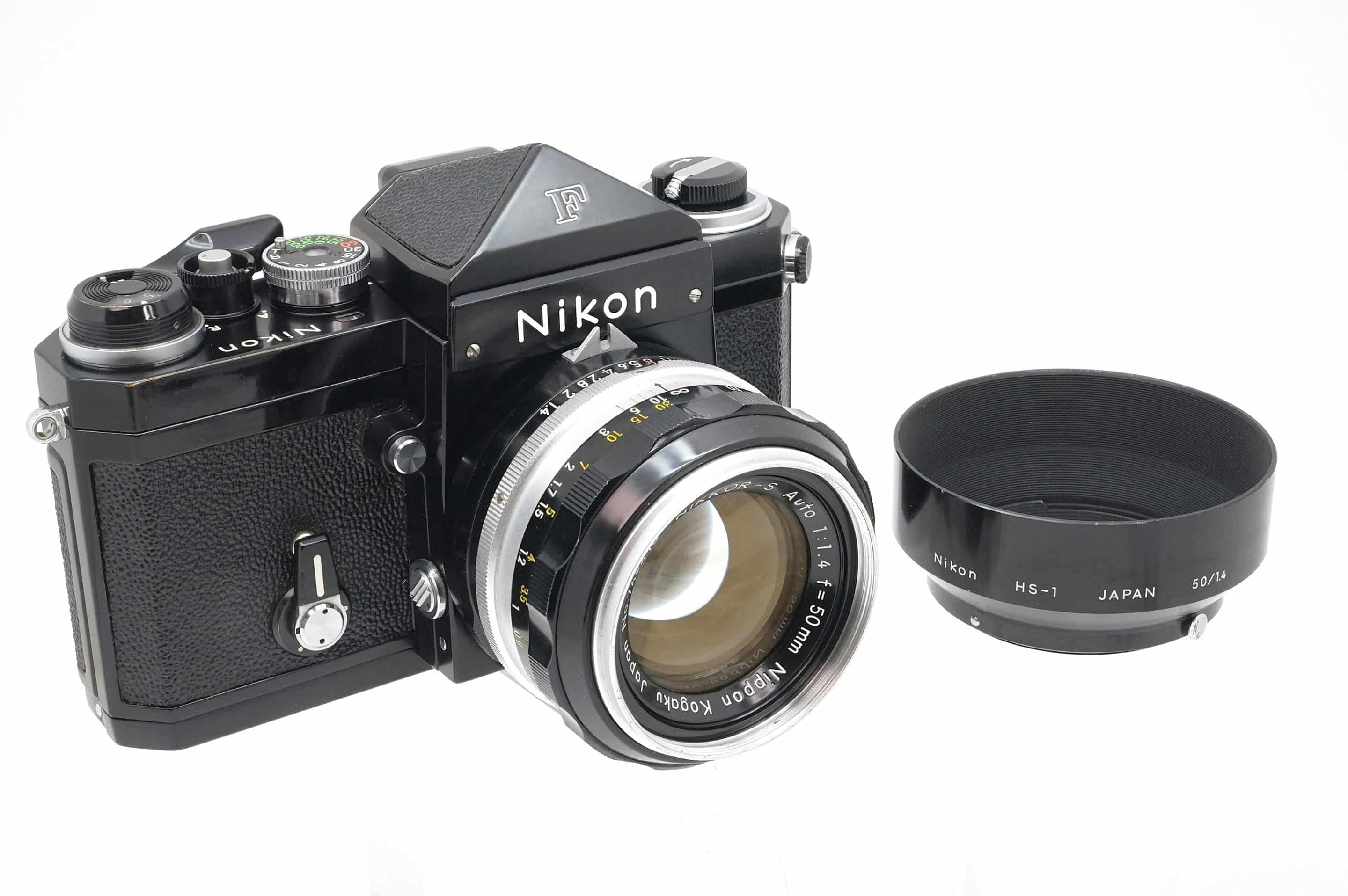 Nikon F Eye-Level Black + Auto 50mm f/1.4